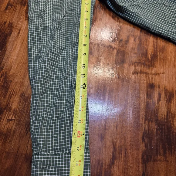 Vtg Abercrombie Fitch Shirt Mens Small Green Plaid Preppy Y2K Muscle - Picture 5 of 8